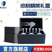 Kai Shield leather golf gift set with golf ball ball ball