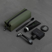 Comfyable Mens Wash Bag Razor Power Accessories Package Waterproof Travel Campaign PU