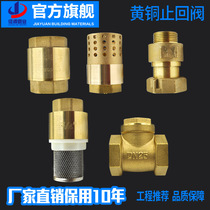 Brass horizontal vertical check valve swing type water meter front check valve return valve check valve copper bottom valve