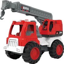 Childrens toy crane crane large number simulation model Inertial Sliding Engineering Car Toy Suit Resistant Boy
