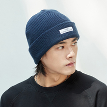 Winter men's wool hat tide brand cold hat winter warm plus velvet cotton hat boys big head circumference knitted hat hat men