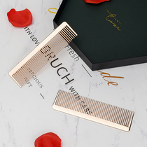 Nordic style metal comb Lady special long hair portable hair comb home bangs comb