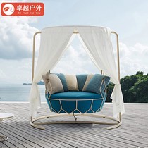 Swing outdoor birds nest hanging chair Landscape hanging basket Balcony Net red household hammock Indoor cradle chair Designer creative