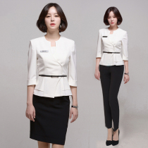 Korean occupational suit Plastic hospital front desk consultant uniform Beauty salon manager Beautician work clothes Female