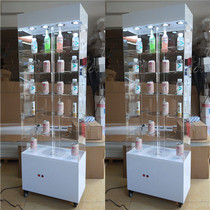 Jewelry sample Beauty cosmetics Skin care products showcase Rotating perfume gift boutique showcase Acrylic