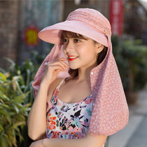 Outdoor sun protection mask Women riding gear Neck Guard Electric Car Anti-UV mask Neck Cover Sun Hat Summer