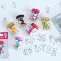 Export Japan delfino cartoon paper clip cute metal clip dovetail clip folder office stationery