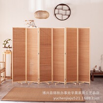 Factory direct hotel living room office fashion pine bamboo slices 1 8*50 partition screen