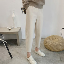 Wool Woven Knitted Wide Leg Pants Children Wear Small Feet Radish Pants Harlan Pants Thickened Little Grandma Pants in Autumn and Winter