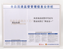 Catering circulation Food safety supervision bulletin board Safety information bulletin board PVC color printing poster board