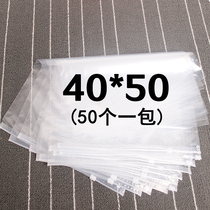  Size zipper self-sealing bag Clothes coat down jacket cotton coat Plastic packaging transparent sealed bag 40*50