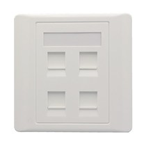 86 type 4-port phone-free socket panel four-position telephone module socket LRJ11 four-voice telephone surface