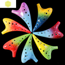 The new 12-hole AC professional beginner Starry Sky series Ocarina hand-painted twelve-hole beginner professional performance test