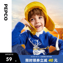 Piggy Banna Boy Dress Boy Stitch Cardiovert Children Warm Christmas Sweater Womens Pure Cotton Autumn Winter New Baby Sweater