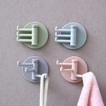 Rotary Bathroom Hanger Free of perforated Scar-Free Towel Multifunction toilet Toilet Kitchen Key Hook sub
