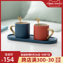 Mr. Nanshan couple Coffee Cup pair Cup female ins style Nordic exquisite small luxury water Cup mixing cup portable