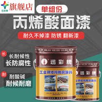 RAL7035 outdoor weather resistance acrylic topcoat anti-corrosion and anti-rust paint metal paint iron door polyurethane topcoat
