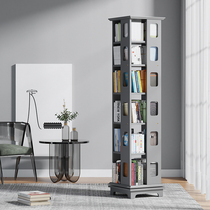 Light Extravagant Minimalist Modern Rotary Bookshelf 360 Degrees Bookcase Floor Shelve Simple Living Room Net Red Containing Bookcase
