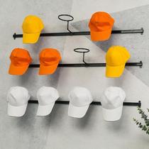 Hat helmet display rack hats wrought iron wall interior decoration display rack adhesive hook hanging restaurant Wall