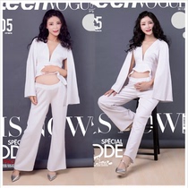 2019 Fall new pregnant women Photo Authentic Fashion Clothing Pregnant Woman Photo Gestation Mommy Movie Themed Photography Dress