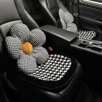 Car seat cushion winter short plush single piece net red simple car four seasons universal seat cushion goddess winter