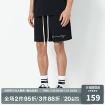 CHINISM 2021SS DAILY BLANK American HIGH STREET sports shorts MENs loose drawstring five-point pants