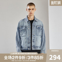 CHINISM CH washed vintage distressed denim jacket mens tide brand high street American casual trend denim jacket