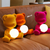 Childrens desk lamp Net red bedroom Teddy Teddy bear cute decoration night light boys and girls birthday gift lamp
