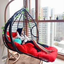 Chairs bedroom girl Qianqiu University dormitory bedroom rocking chair balcony light luxury summer rough cane hanging basket off chair