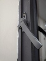 Type 38 Aluminum Alloy Window Handle Type 50 Flat Open Color Aluminum Door Window Handle 7-character Single Point Lock