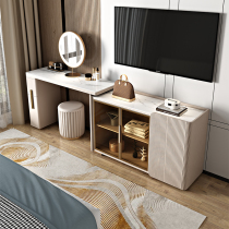 Dresser TV cabinet integrated bedroom with light lavish wind with lamp modern minimalist make-up bench telescopic containing cabinet