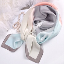 Spring and Autumn Small Square Scarf Small Long South Korean Women Joker Multifunctional Decorative Scarf Bibe Summer Ribbon Fashion