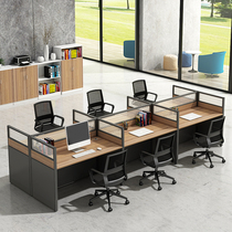 Staff computer desk 4 6 people modern simple screen station partition card holder office table and chair combination