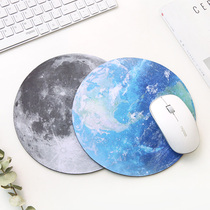 Round personality planet mouse pad Laptop pad Soft rubber mat thickened