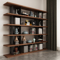 Nordic Iron Art Retro Solid Wood Shelves Bookcase Shelve Shelf Floor Office Multilayer Containing Storage Shelf Industrial Wind