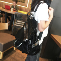 Hong Kong Chao brand European and American fashion personality shoulder bag womens bag portable cross body bag multi-purpose large capacity pet backpack