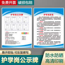 Kindergarten primary and secondary school nursing post responsibility work System Plan publicity board campus surrounding safety poster stickers