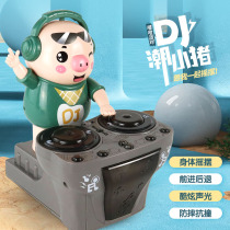 Douyin dj electric disc pig 2 baby will move swing dance tide pig baby boy childrens toy Year 1