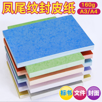 A3 A4 Phoenix tail pattern paper 160g Tender document cover paper Flat phoenix tail pattern 100 sheets of cover paper