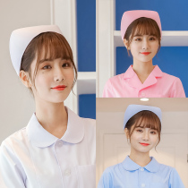 Nurse hat White Blue pink nurse floral headdress net pocket hospital swallow cap hard cylinder blue male light blue
