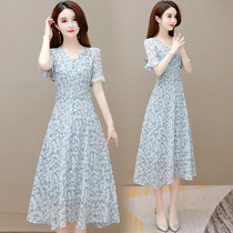 This years popular empty flower jumpsuit skirt small chamomile gas age 2021 new womens summer dress Lady flower skirt