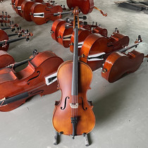 Fengmei solid wood handmade cello beginner violin Maple play send big Ebony natural tiger pattern instrument