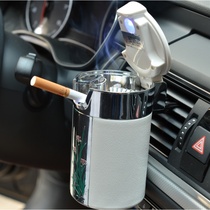 Car car ashtray creative personality Covered air outlet Hanging car with lid LED light car ashtray