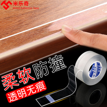 Transparent anti-collision strip thickened invisible anti-collision paste household cabinet glass edge anti-collision protection silicone free adhesive strip