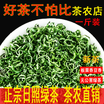 Rizhao green tea 2021 new tea spring tea leaves bulk bag chestnut fragrant beans fragrant super fried Qingxue bubble-resistant