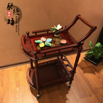 Solid wood paint trolley beauty salon special European multifunctional tool car Beauty Shelf
