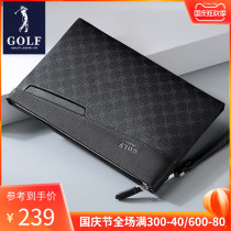 Golf mens handbag business casual clutch clutch bag old flower fashion business envelope bag clutch bag clutch bag men