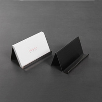 Creative stainless steel metal business card holder large capacity electroplating horizontal model morning business card box ins simple desktop storage