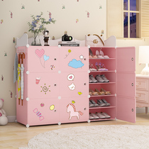 Household simple shoe rack indoor door dustproof shoe cabinet shoe storage artifact net red multi-layer economical shoe rack