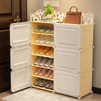 Household simple shoe rack indoor door shoes storage dust shoe cabinet 2021 New Net red economical shoe shelf